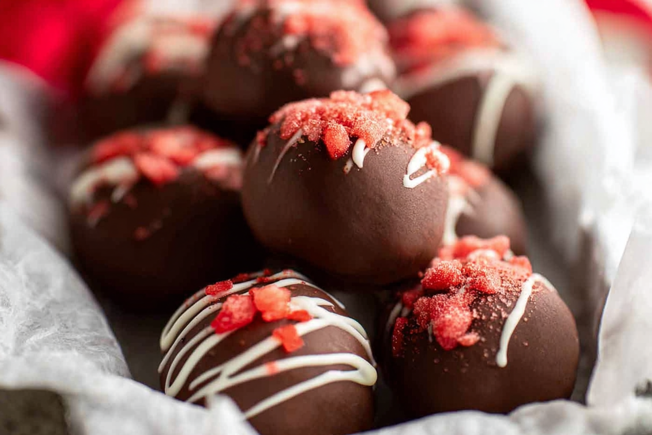 4-Ingredient Strawberry Truffles