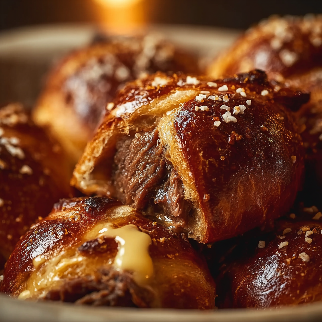 Pretzel bombs boiling before baking for golden crust