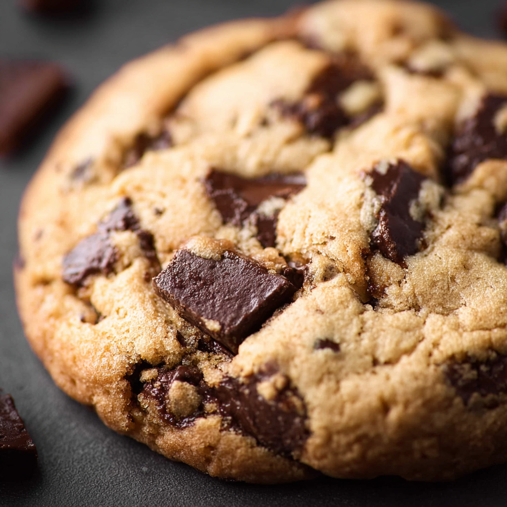 Shaping chocolate chip cookie dough on baking tray