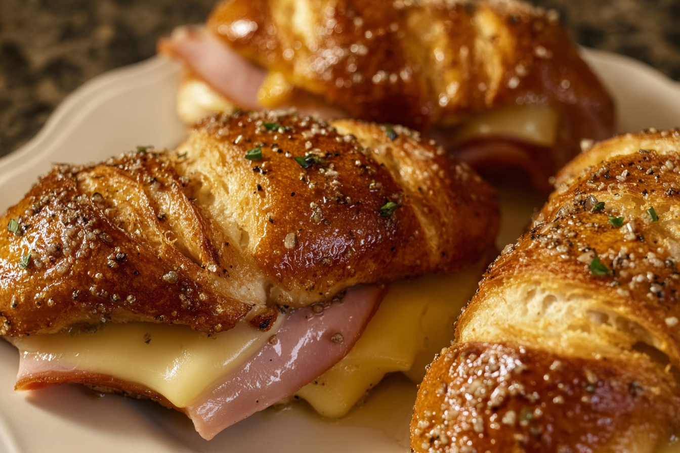 Baked Pretzel Loaf Sandwich