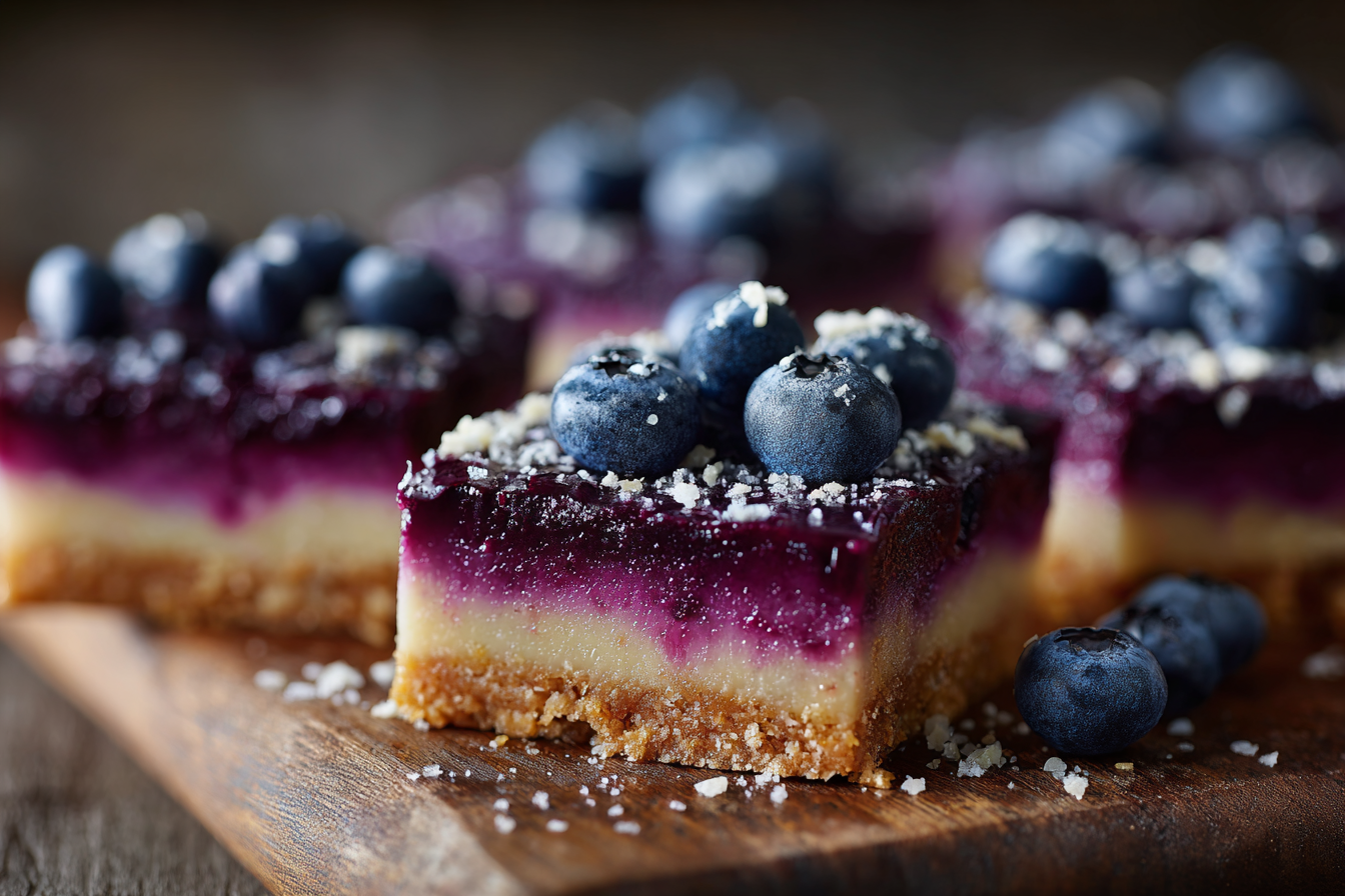 Blueberry Curd Bars