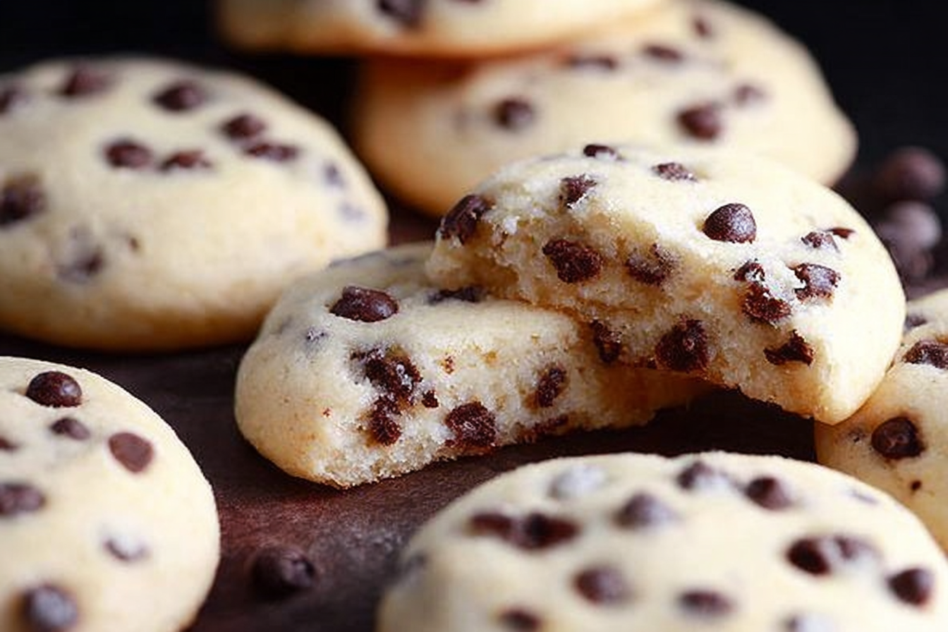 Melt-in-your-mouth chocolate chip cheesecake cookies fresh from the oven