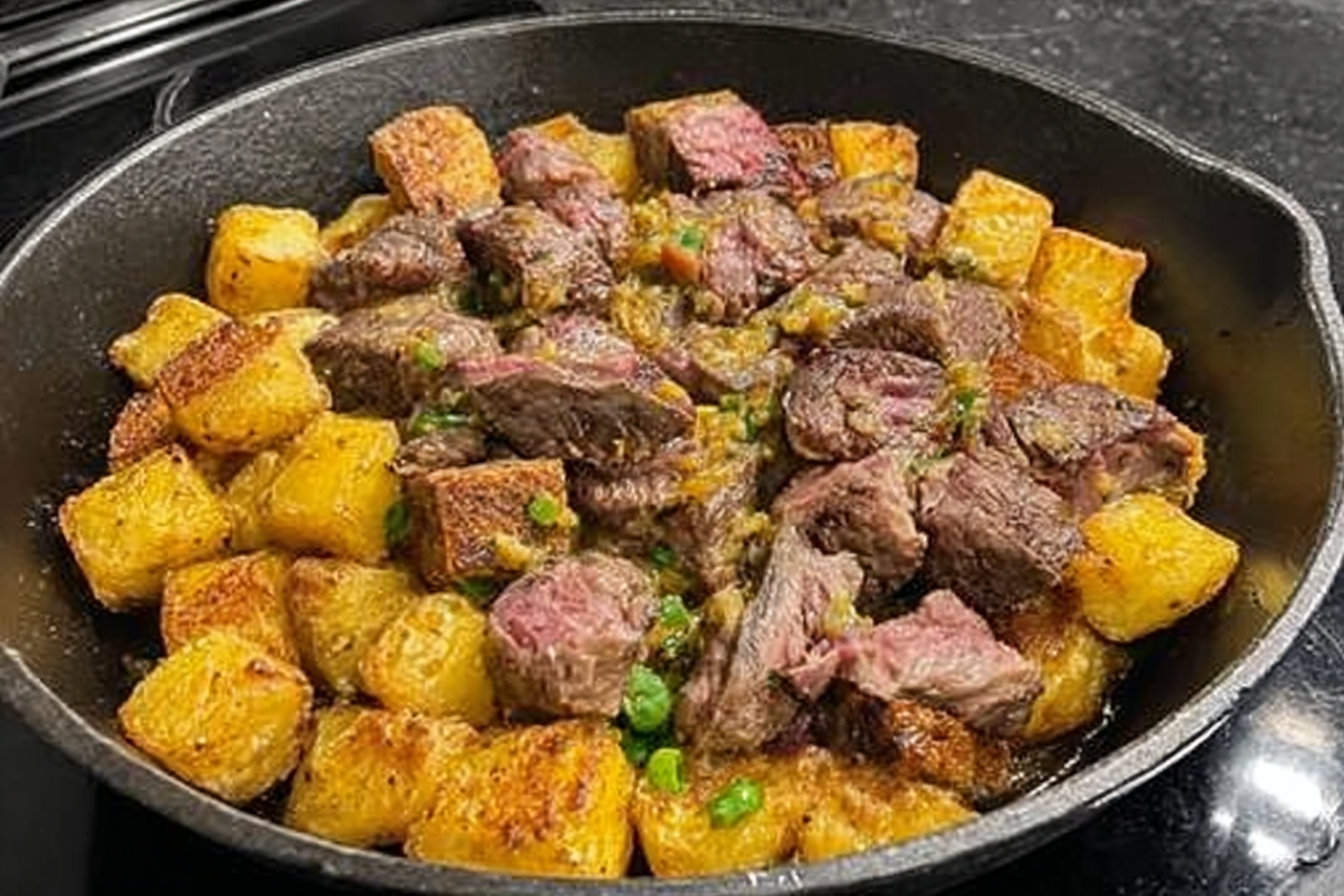 Cowboy Butter Steak & Potato Skillet