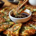Crispy Vegetable Pancakes with Asian Dipping Sauce Recipe