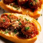Garlic Bread Meatball Sandwiches