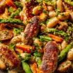 Healthy Creamy Chicken Sausage Skillet