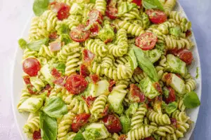 Holiday Pesto Pasta Salad