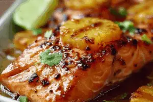 Honey Pineapple Salmon