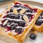 Lemon-Blueberry Puff Pastry Tart