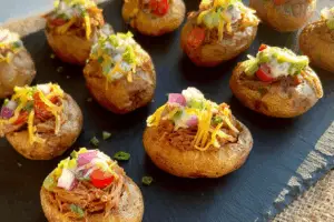 Mini Taco Stuffed Potatoes