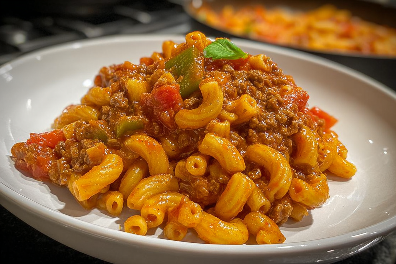 One Pot Beefaroni