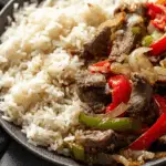 Philly Cheesesteak Rice Skillet