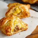 Puff Pastry Breakfast Hand Pies with Sausage, Egg and Cheese