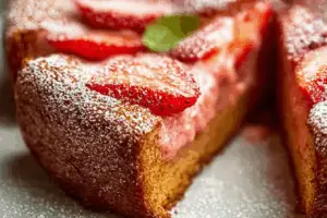 Strawberry Butter Cake