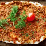 Turkey Lahmacun with Harissa Dill Yogurt