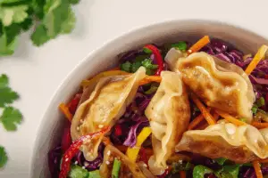 Viral Dumpling Salad