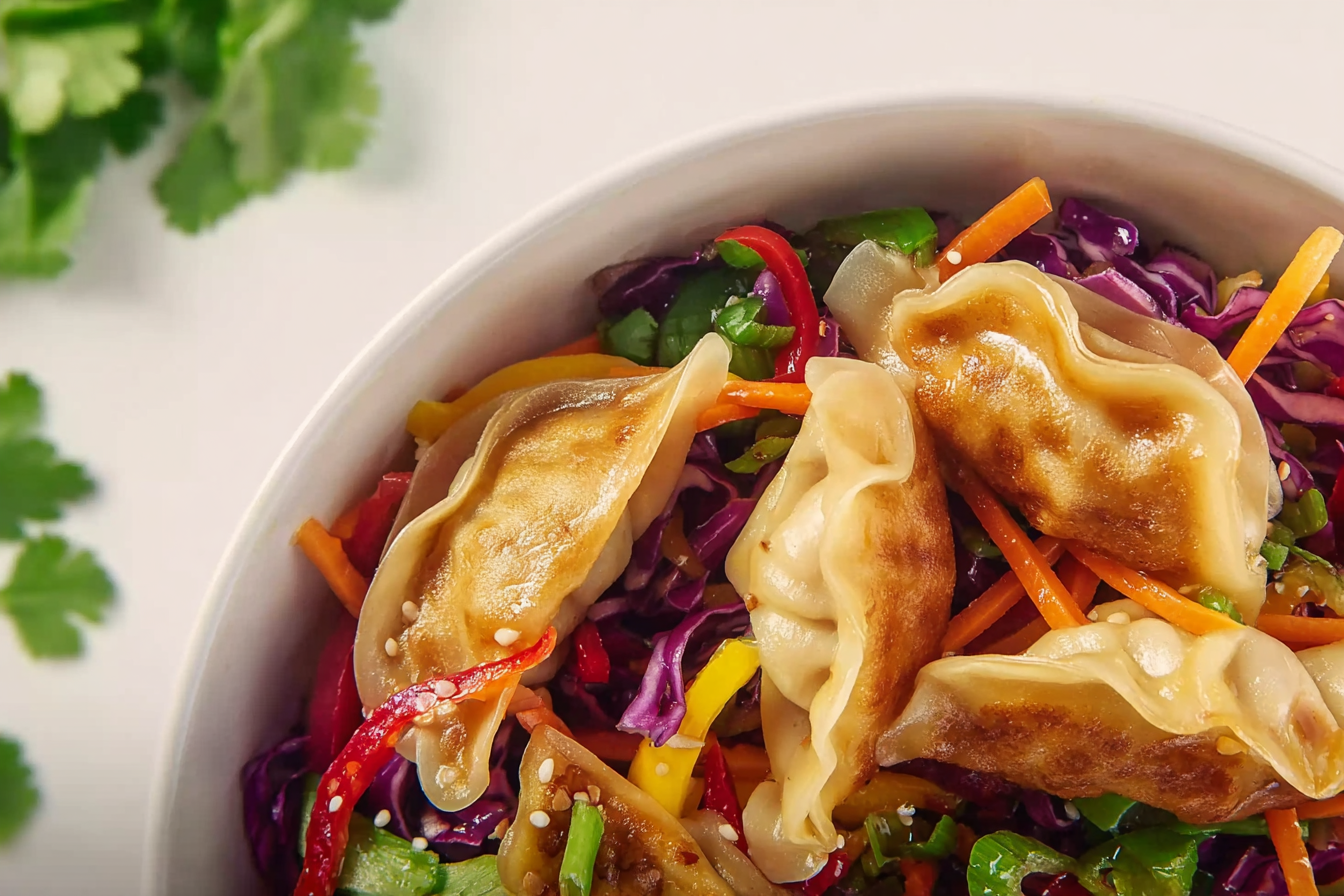 Viral Dumpling Salad