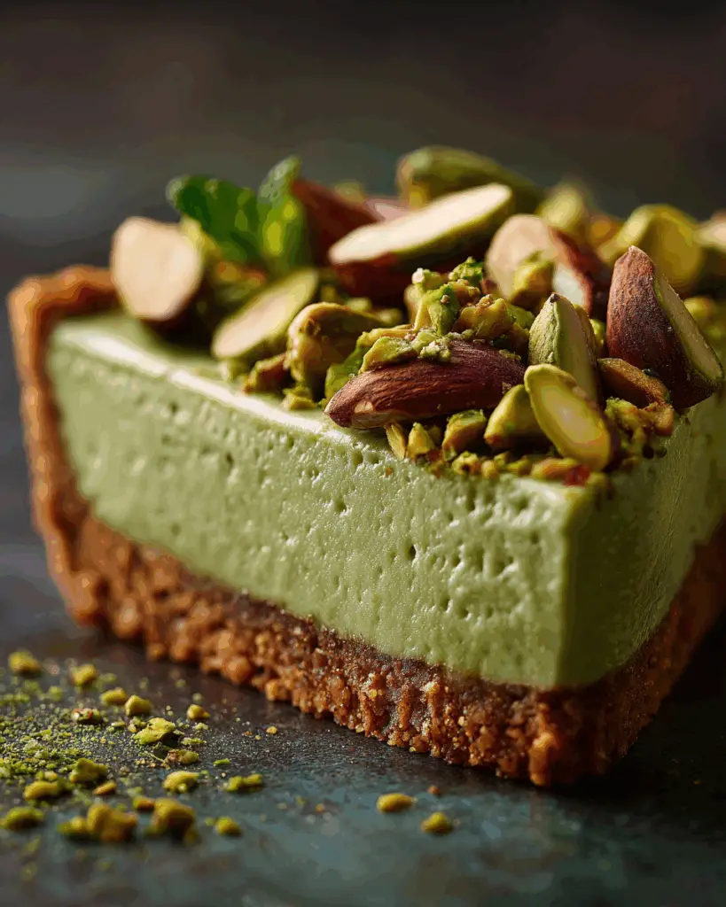 Making easy no bake pistachio pie step by step