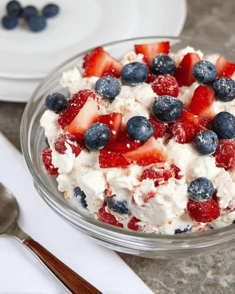 All the components you need to whip up a crowd-pleasing cheesecake salad.