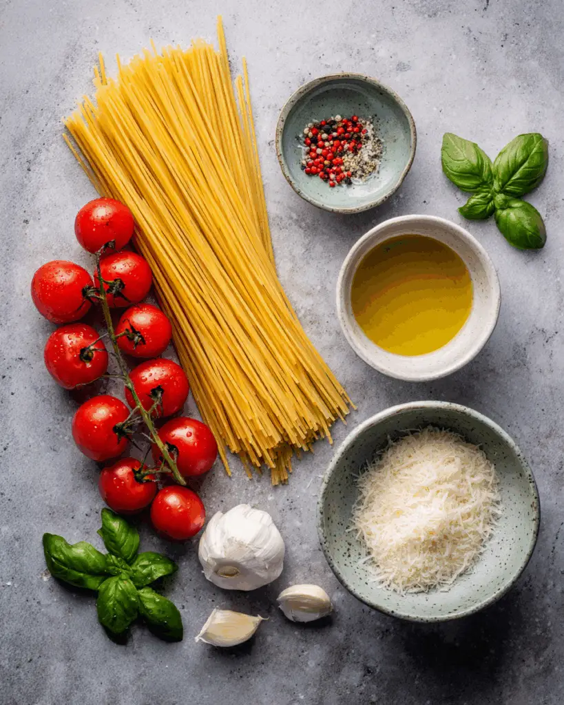 cherry tomatoes cooking in olive oil for pasta recipe