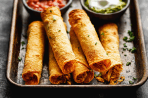 Chicken Taquitos Recipe – crispy and cheesy homemade delight
