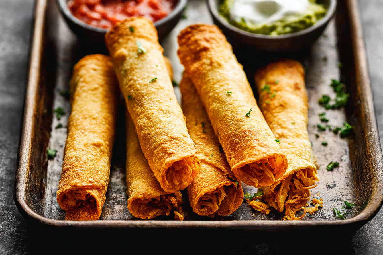 Chicken Taquitos Recipe – crispy and cheesy homemade delight