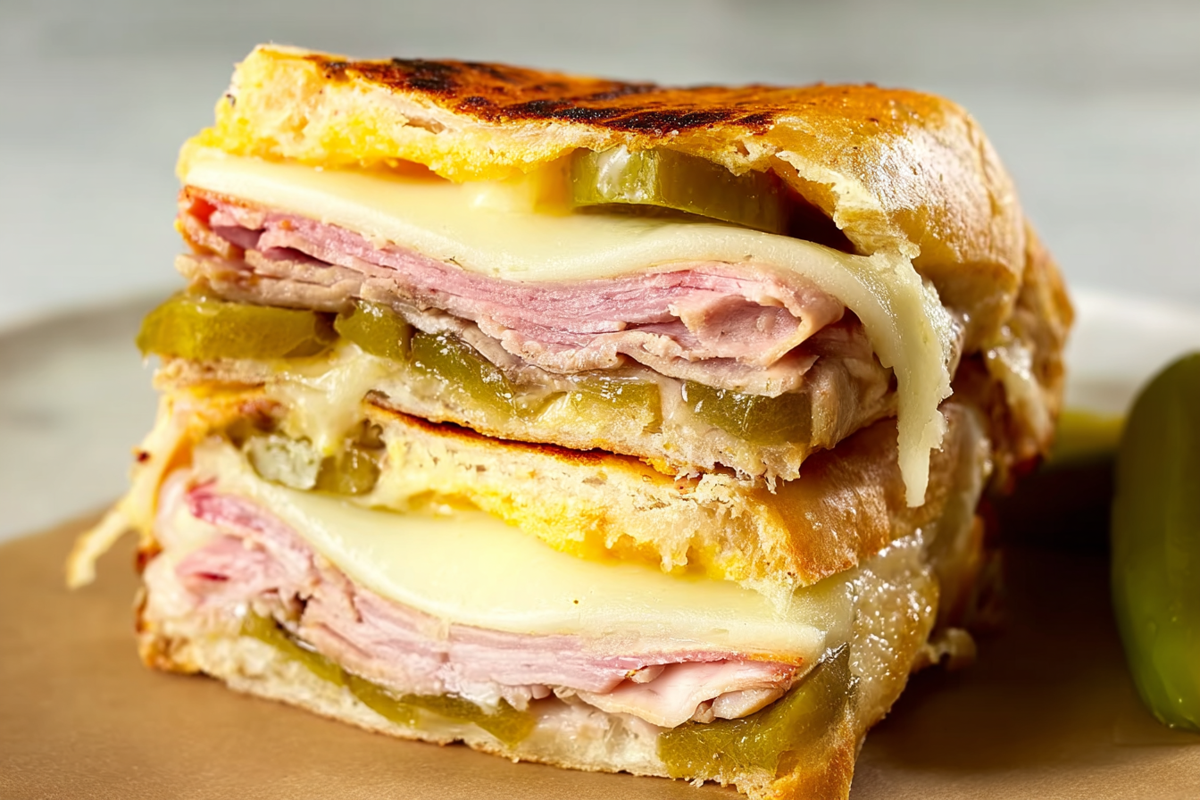 Classic Cuban Sandwich with authentic ingredients
