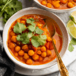 Coconut Chickpea Curry Recipe in a bowl