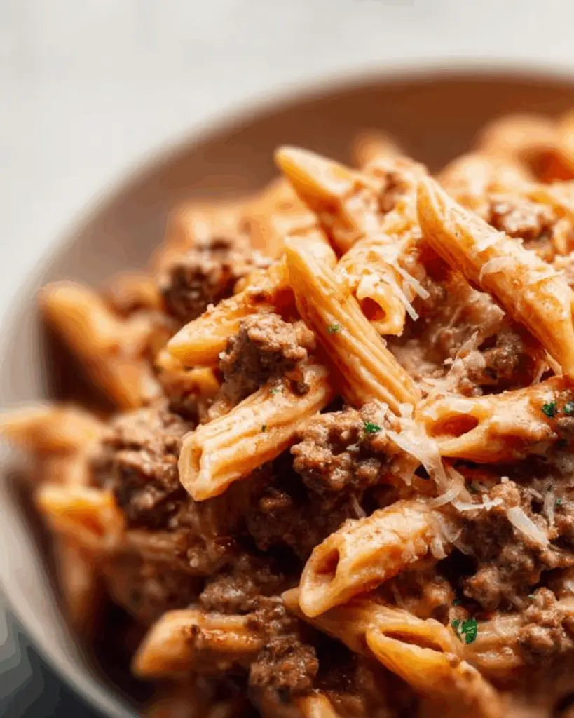 Cooking One Pot Quick and Easy Creamy Ground Beef Pasta