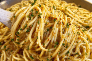 Creamy Garlic Butter Pasta Recipe with Basil and Parmesan