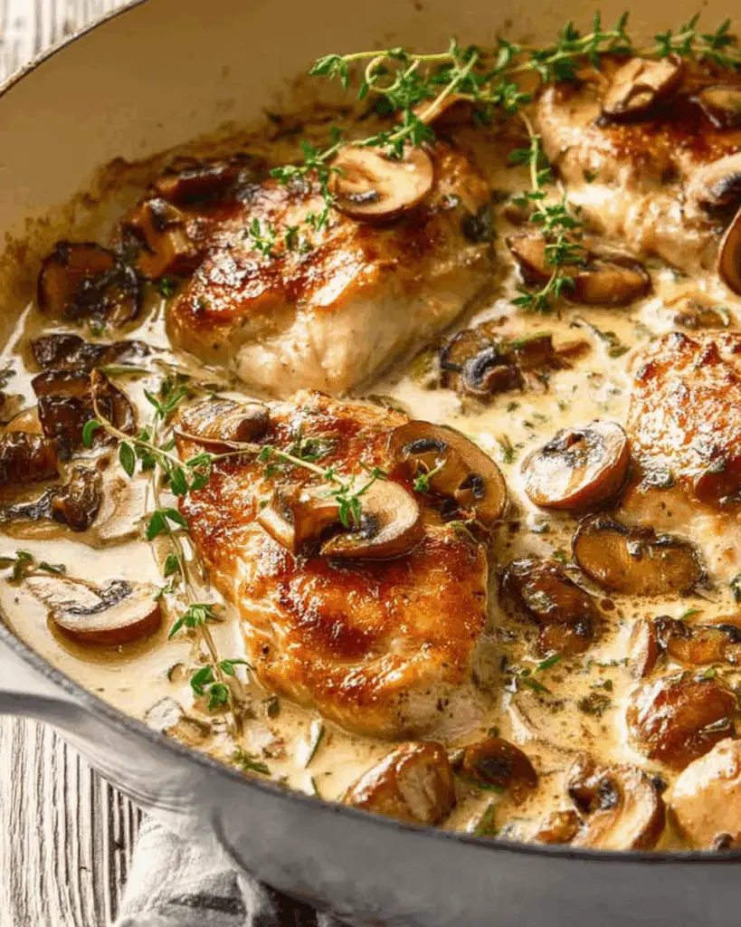 Creamy mushroom sauce for creamy mushroom chicken recipe