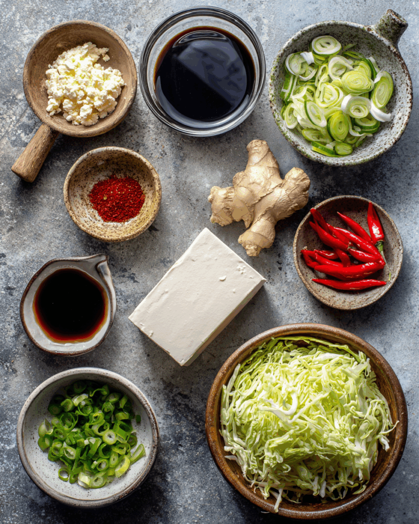 Crumbling Tofu for Cabbage Stir Fry Recipe