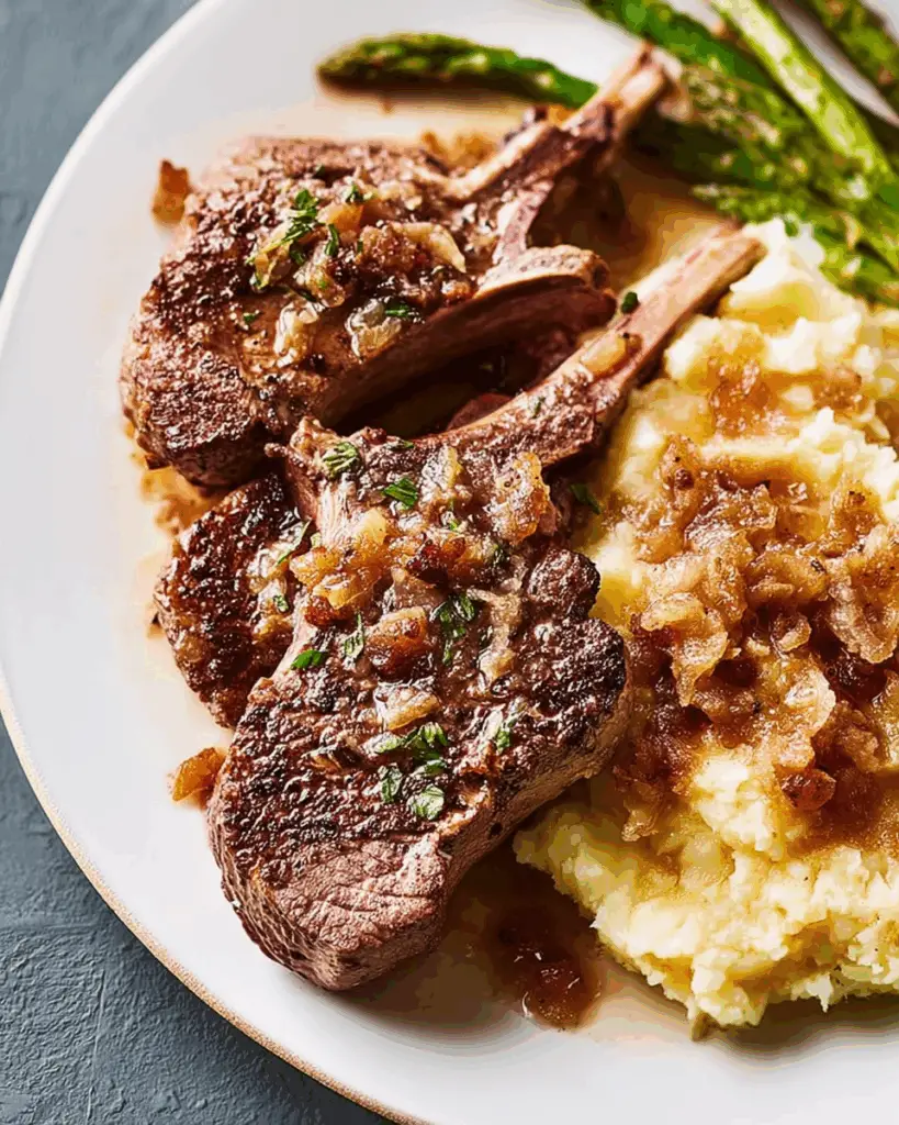 Enjoy a French-inspired lamb chops recette with classic sides for a sophisticated meal.