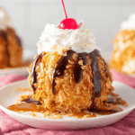 fried ice cream recipe close-up crispy golden coating