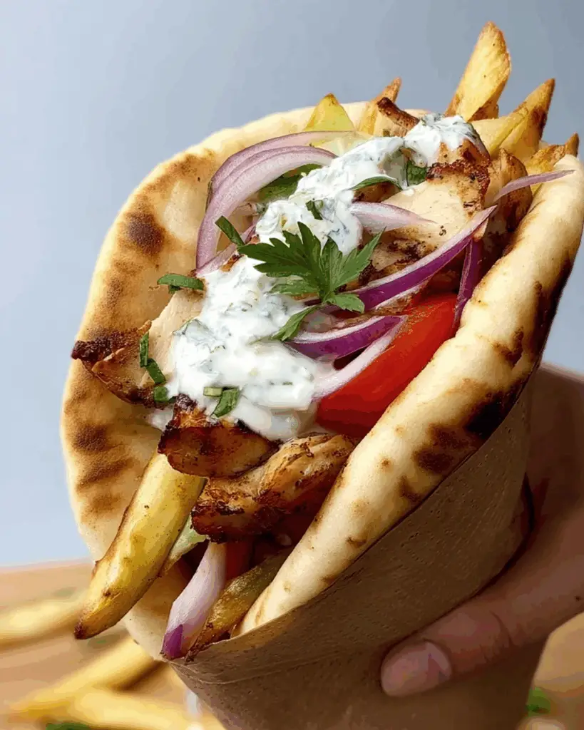 Homemade tzatziki for Greek Chicken Gyros Recipe