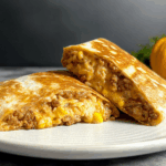 Grilled Cheese Burrito Recipe with Crispy Cheese Crust and Melty Filling
