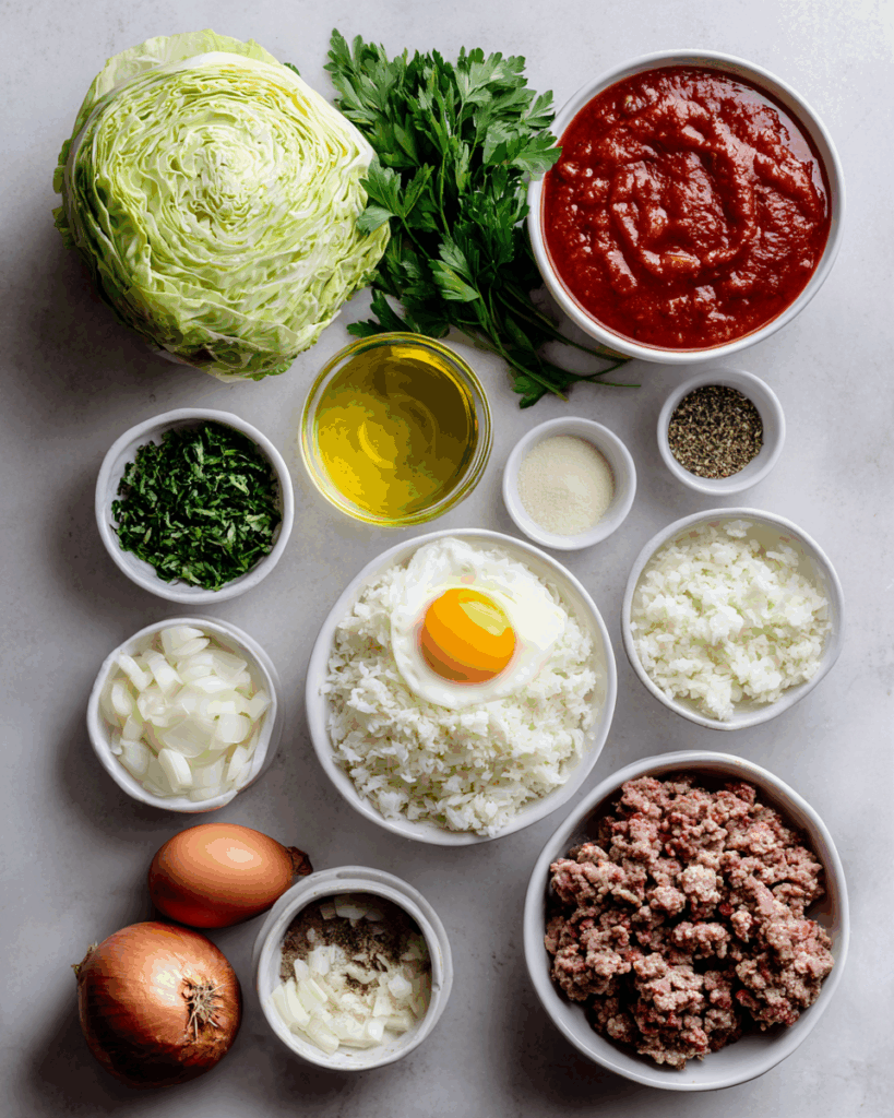 Step-by-step rolling cabbage rolls