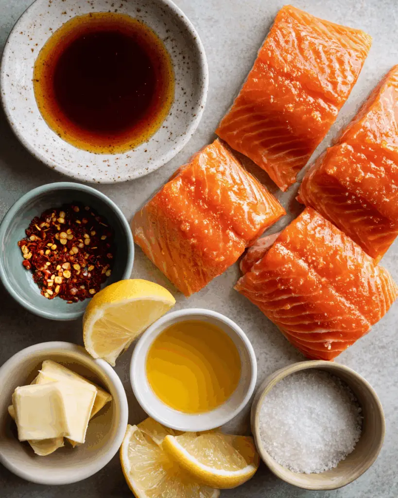 Ingredients for Hot Honey Glazed Salmon recipe