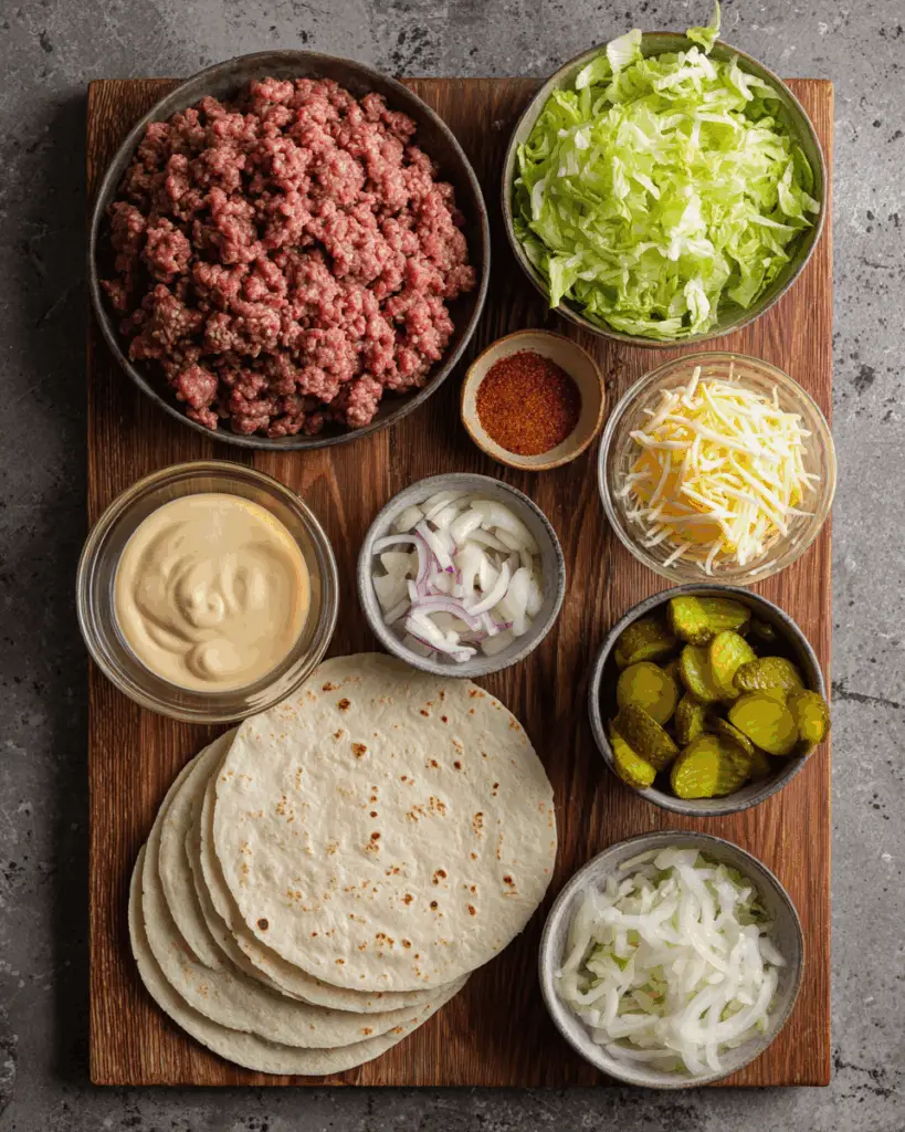 How to make Smash Burger Tacos—smashing beef onto a tortilla