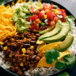 Taco Bowl Recipe with Fresh Ingredients