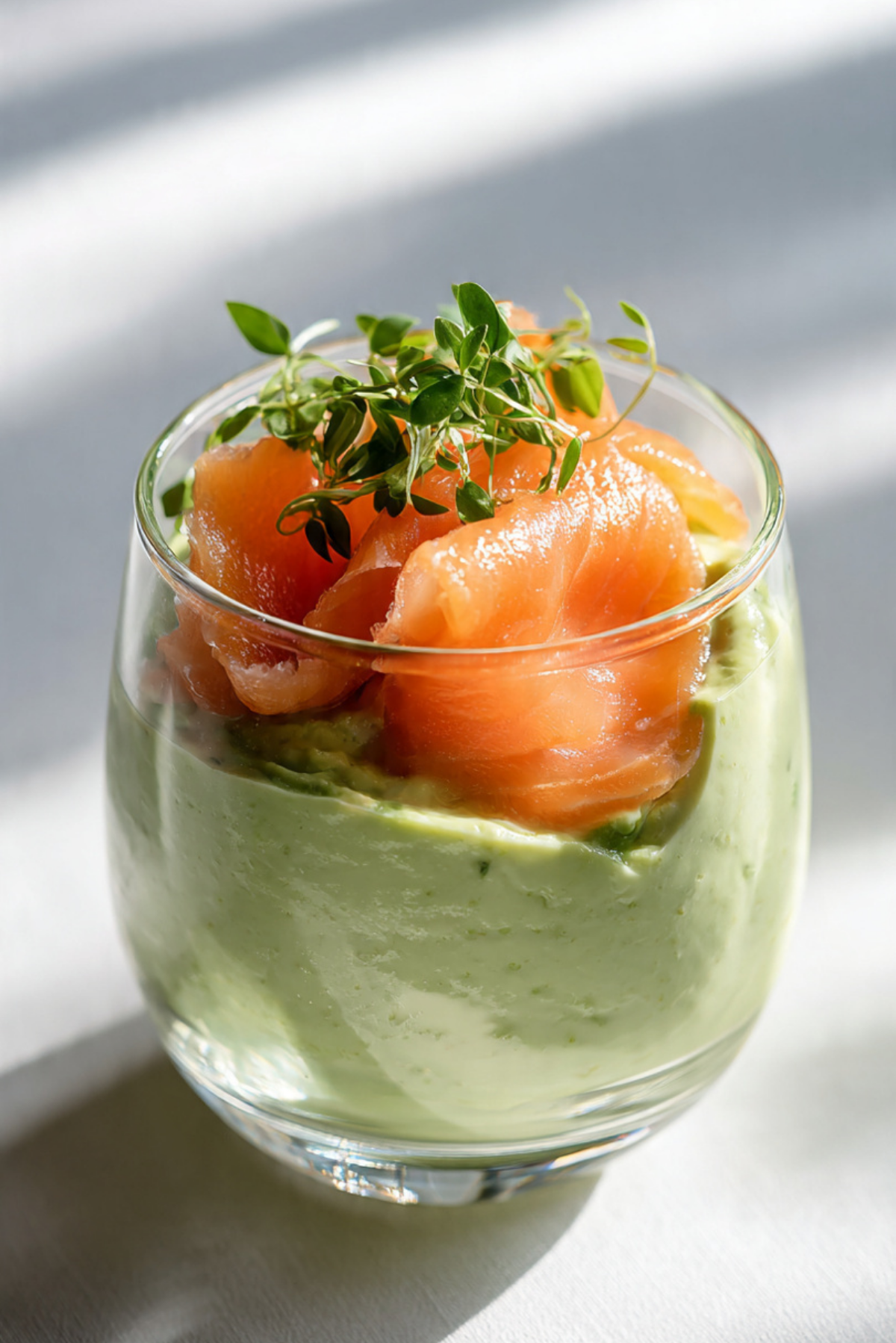 Mousse with Avocado and Smoked Salmon