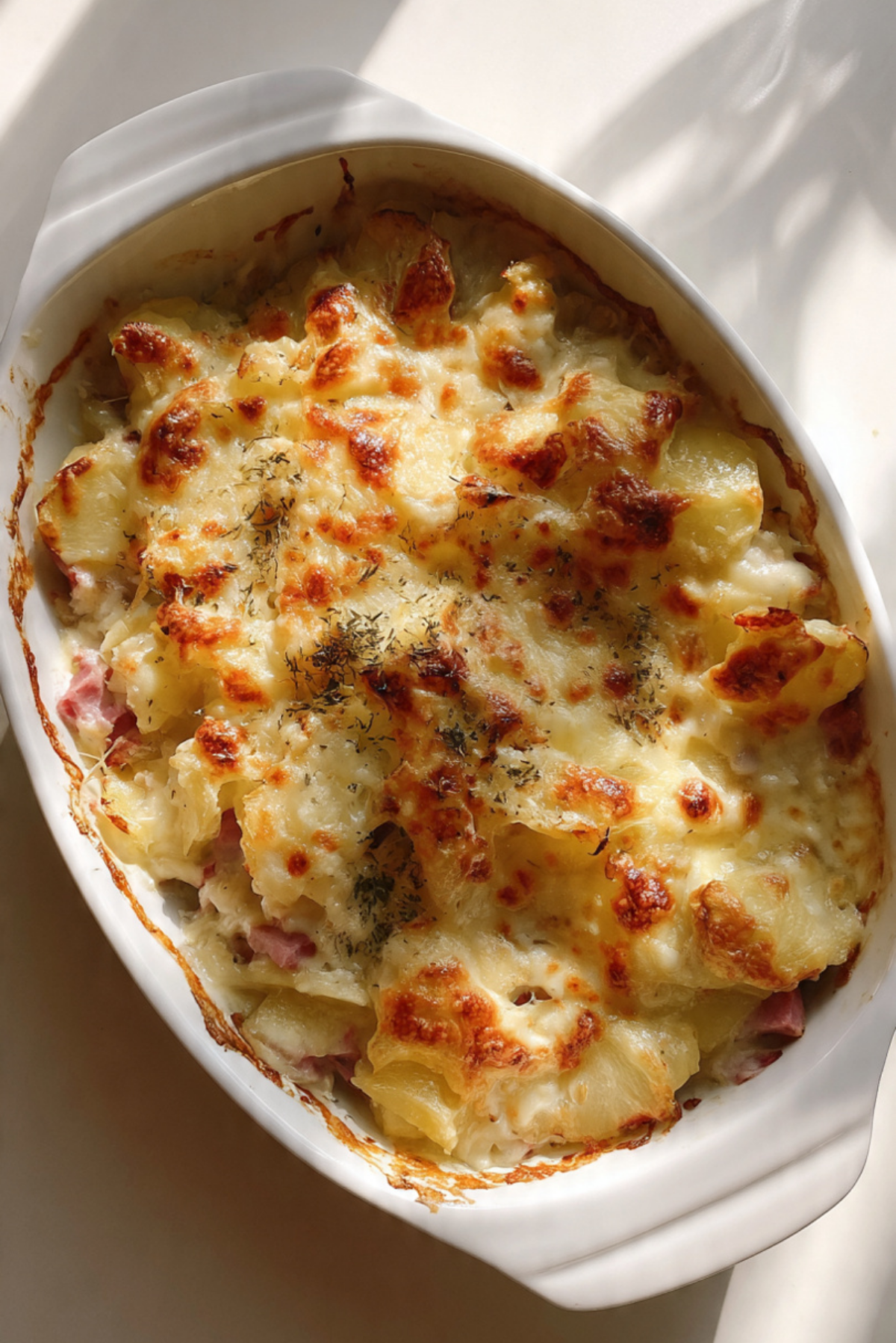 Corned Beef & Potato Cheesy Casserole