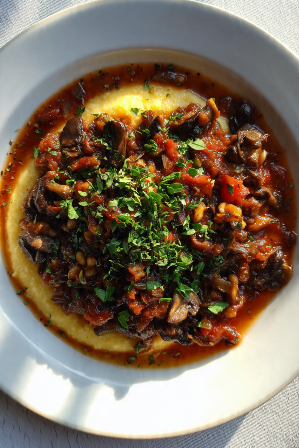 WALNUT–MUSHROOM RAGÙ