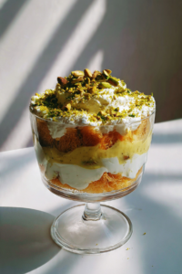 Pistachio Ekmek Kataifi Trifle