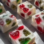 Vintage Red & Green Nougat Candy