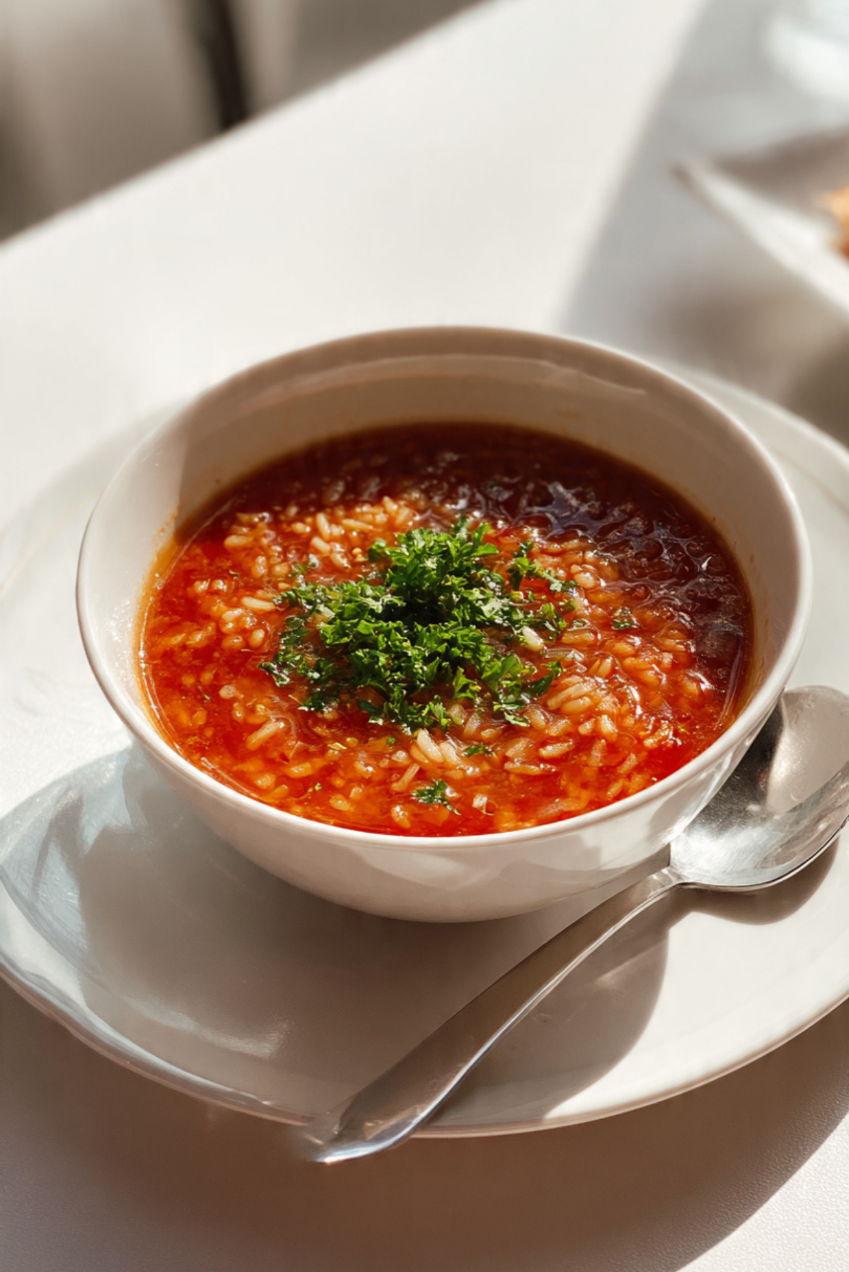 Tomato Rice Soup
