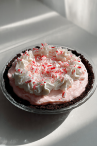 No-Bake Candy Cane Pie