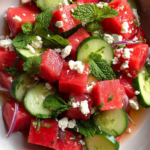 Watermelon Cucumber Salad