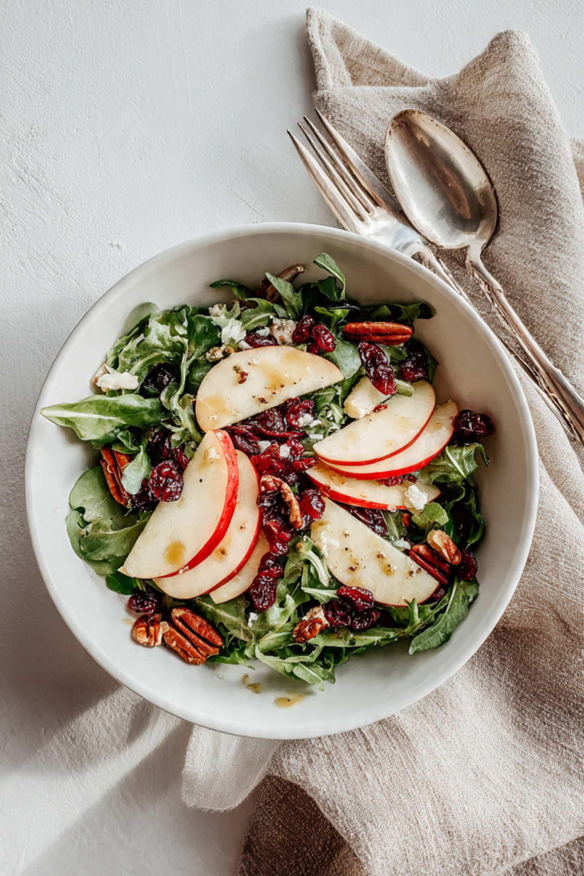 Honeycrisp Apple Salad with Pecans & Cranberries