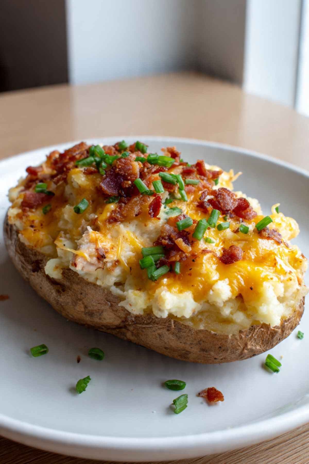 Loaded Chicken Twice Baked Potato